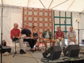 Dance callers discussion panel at the Champlain Valley Folk Festival, Burlington, VT