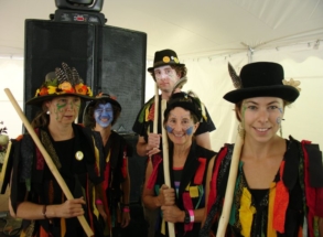 Ready to dance with On the Border Morris